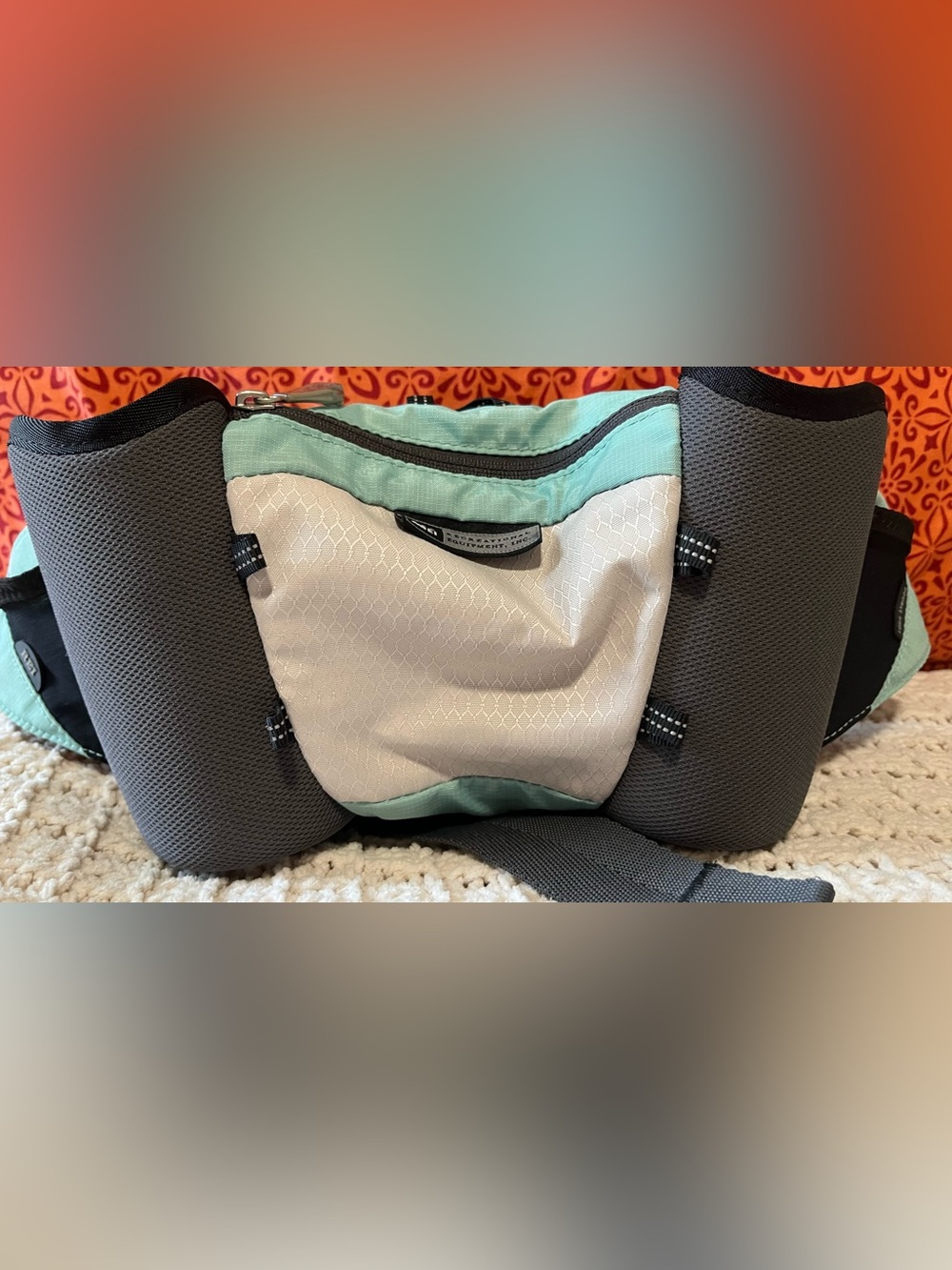 REI Mint Green and White Double Shot Hydration Waist Belt